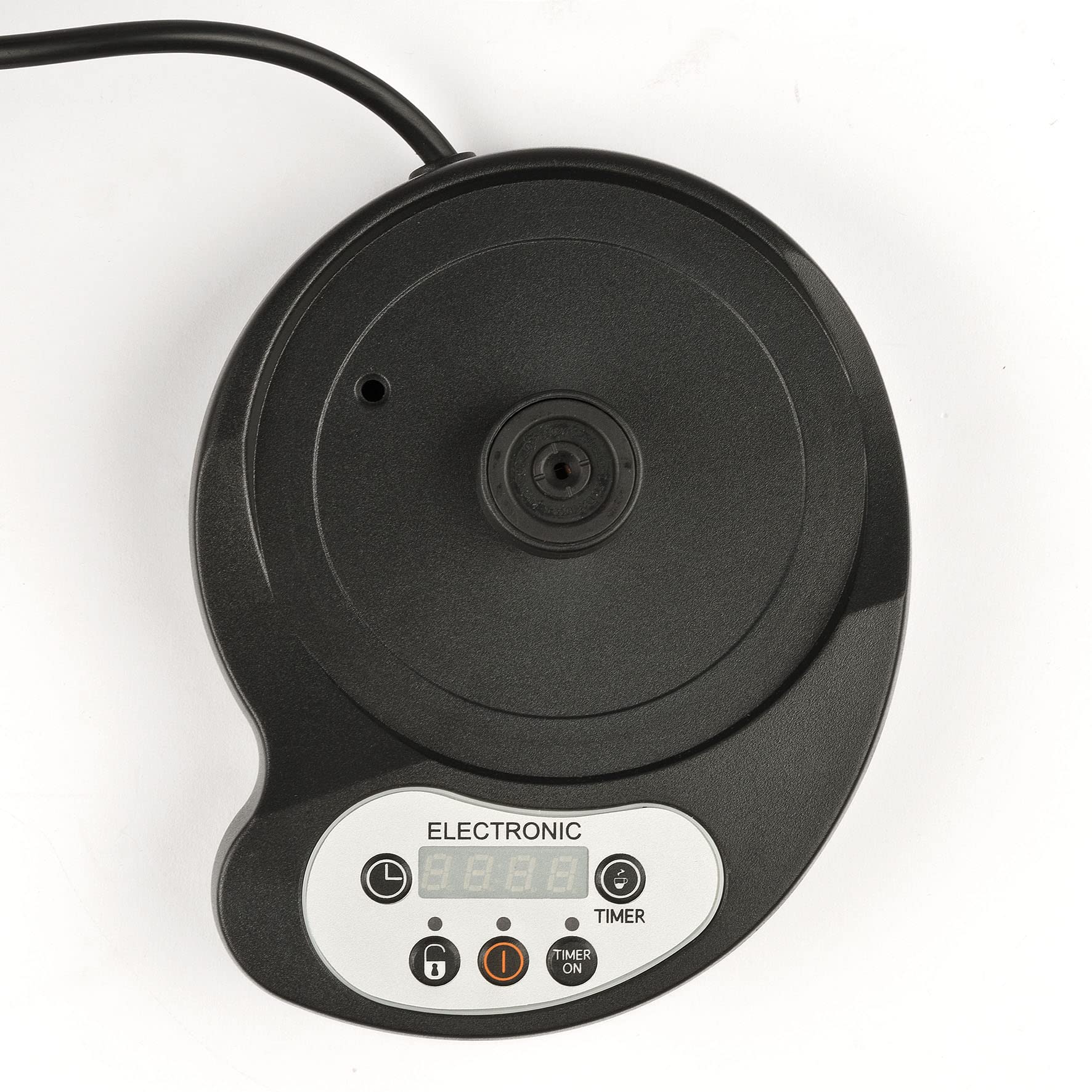 Girmi Mc23 Cafetière électrique Moka, Programmable pour poudre de café, 1 à 3 tasses, 400 W, Affichage LED, Minuterie, Maintien au chaud, Aluminium
