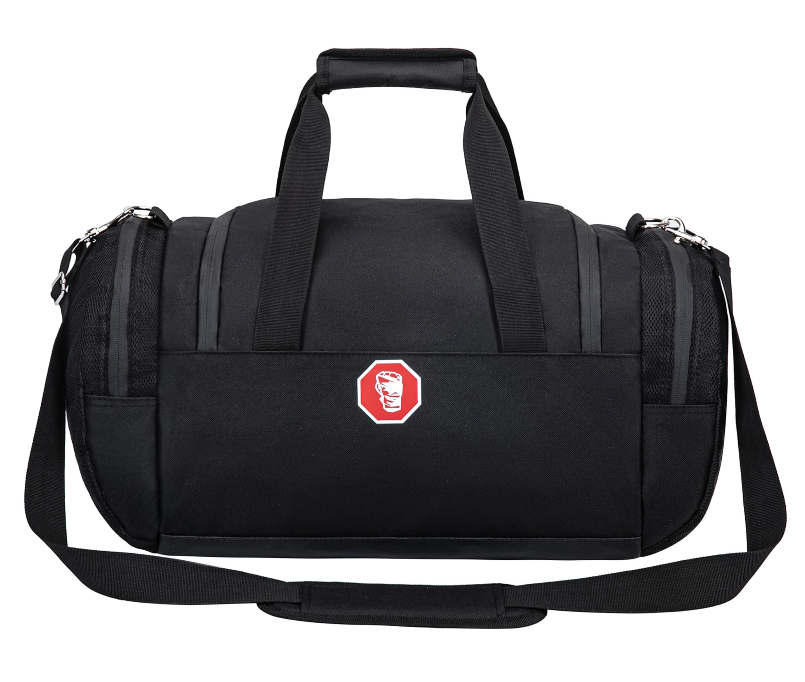 UFC Ultimate Fighting Championship - Offizielle Sporttasche, Schwarz, Polyester, 50 x 26 x 26 cm, 1 großes Hauptfach + 3 Taschen