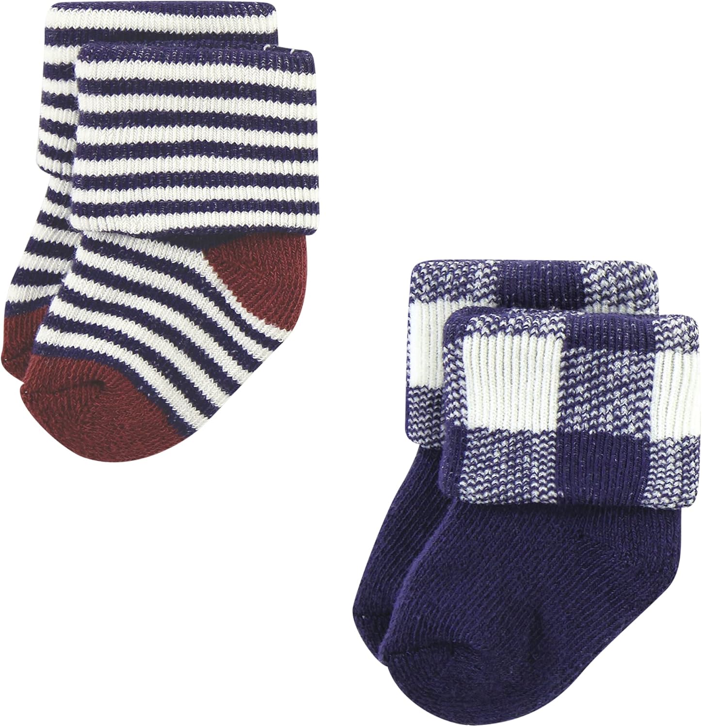 Hudson Baby Baby 8-pack Cotton Rich Newborn and Terry Socks