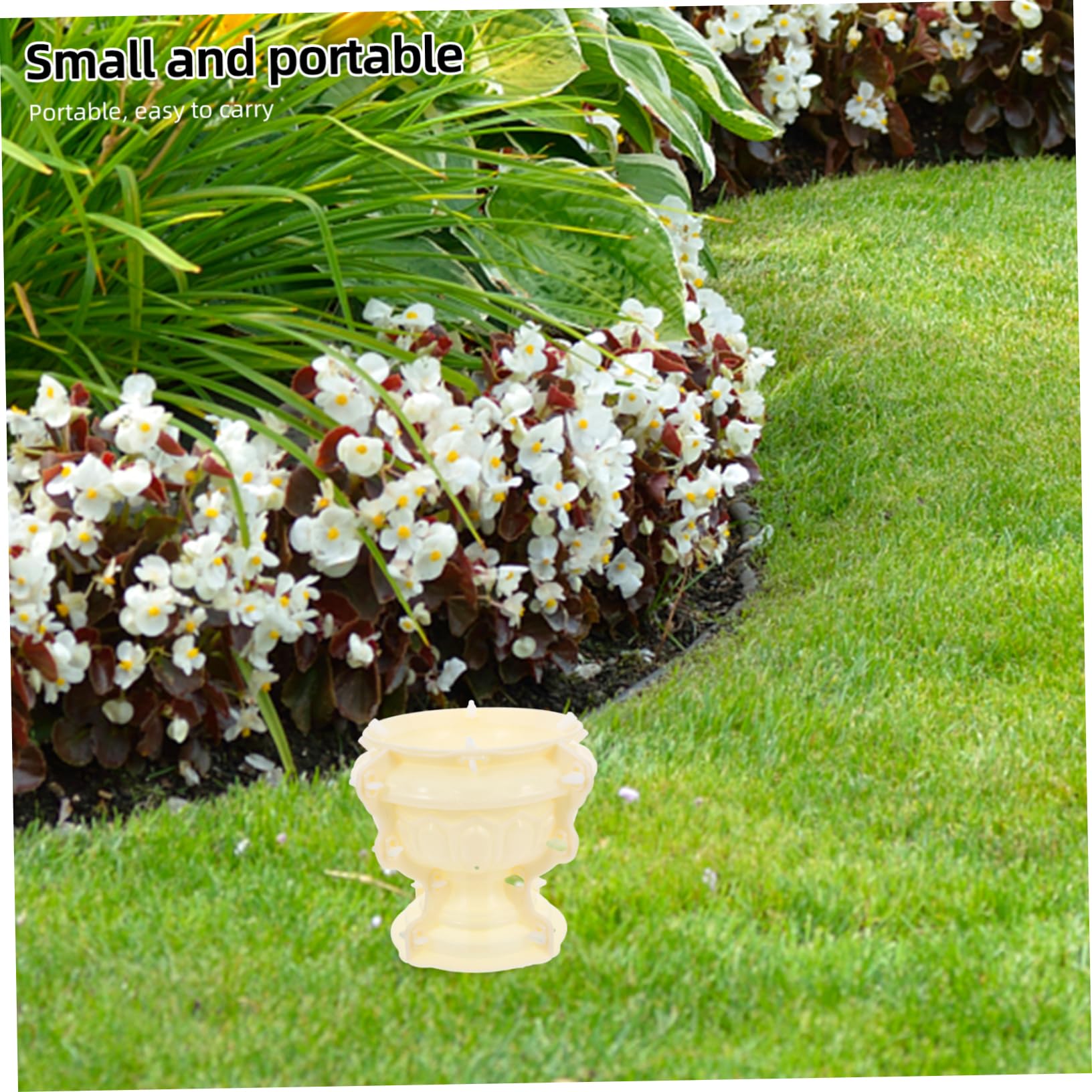 HANABASS Mold for Crafts Thick Flower Pot Casting Mold for Creative Handcrafts Easy to Clean Non-stick for and Parent-child Activities