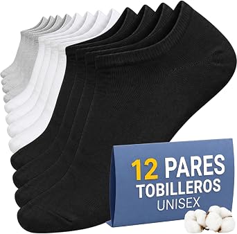 12 Pairs Short Ankle Socks Men Women Soft Cotton