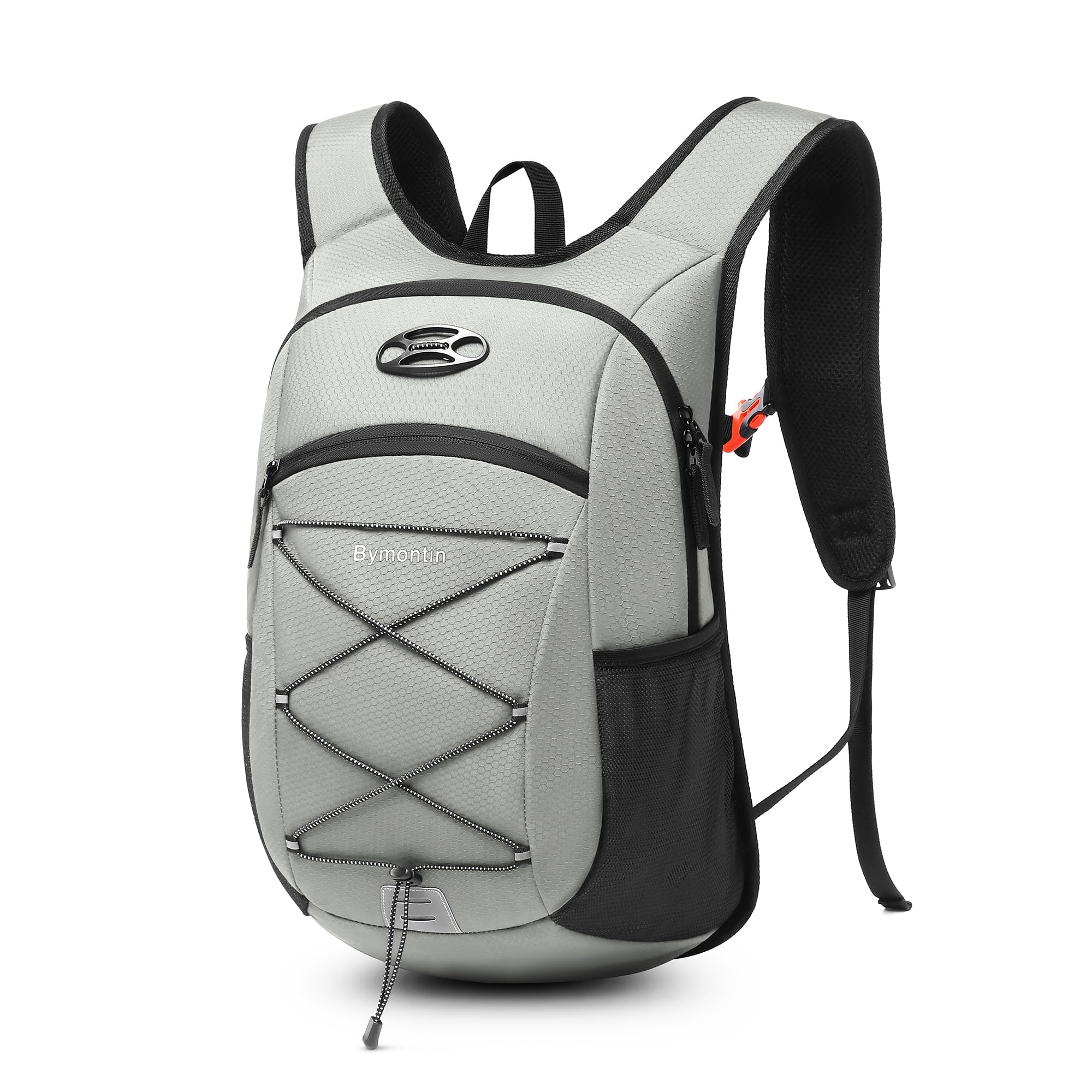 Bymontin Ultra-Light Soft Daypack 15L/20L, Cushioned Breathable Back Panel Backpack, Lightweight Packable Travel Backpack (Gray, 20L)