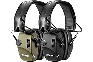 ZOHAN Electronic Noise Reduction Shooting Ear Muffs for Enhanced Hearing Protection