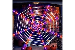 Light Up Spider Web Halloween Decoration