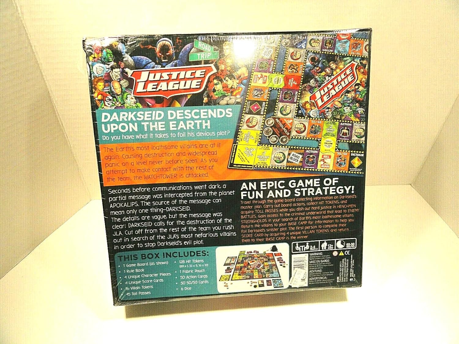 Aquarius DC Comics Justice League of America Road Trip Board Game