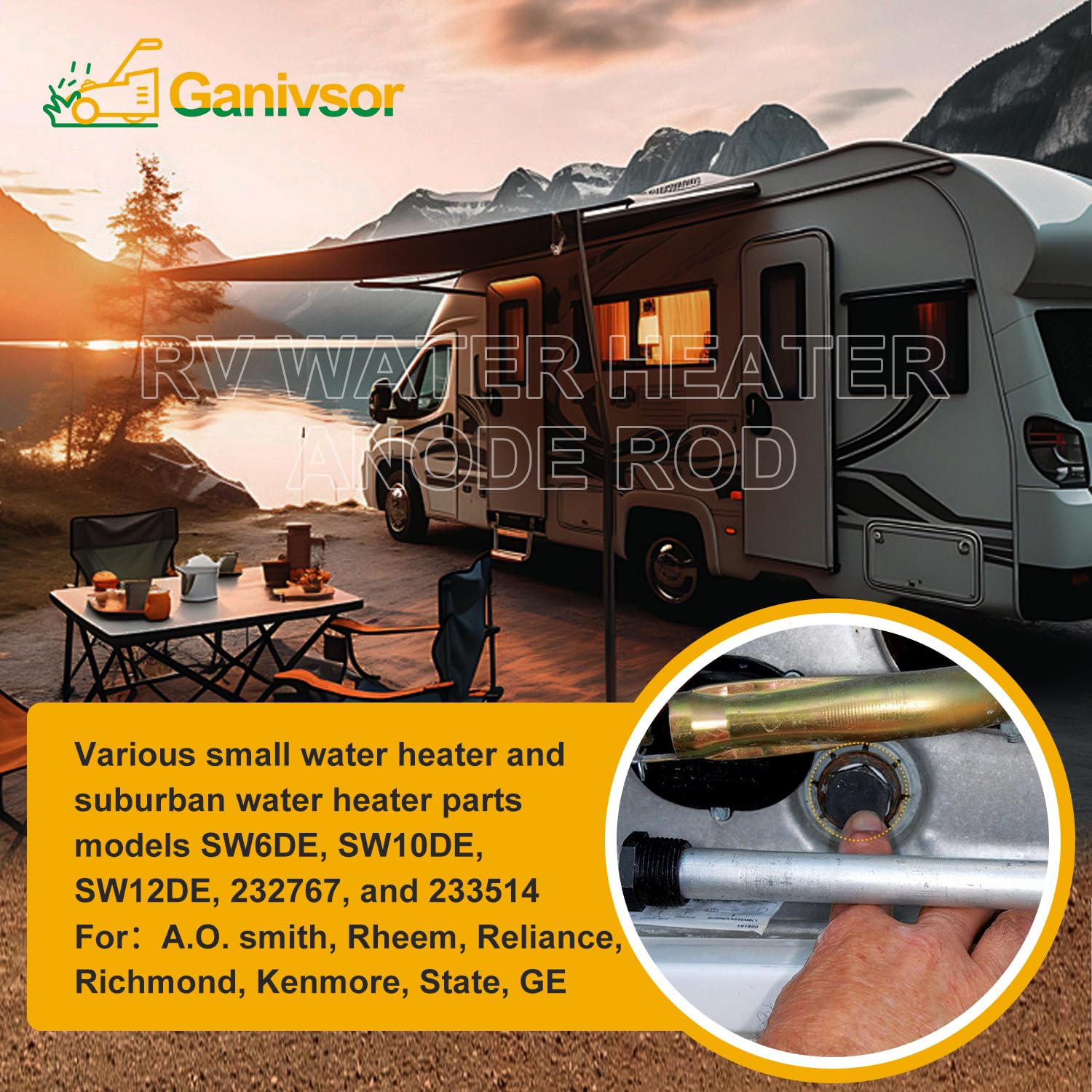 Snapklik.co : RV Water Heater Anode Rod & RV Water Heater Tank Rinser - View #10