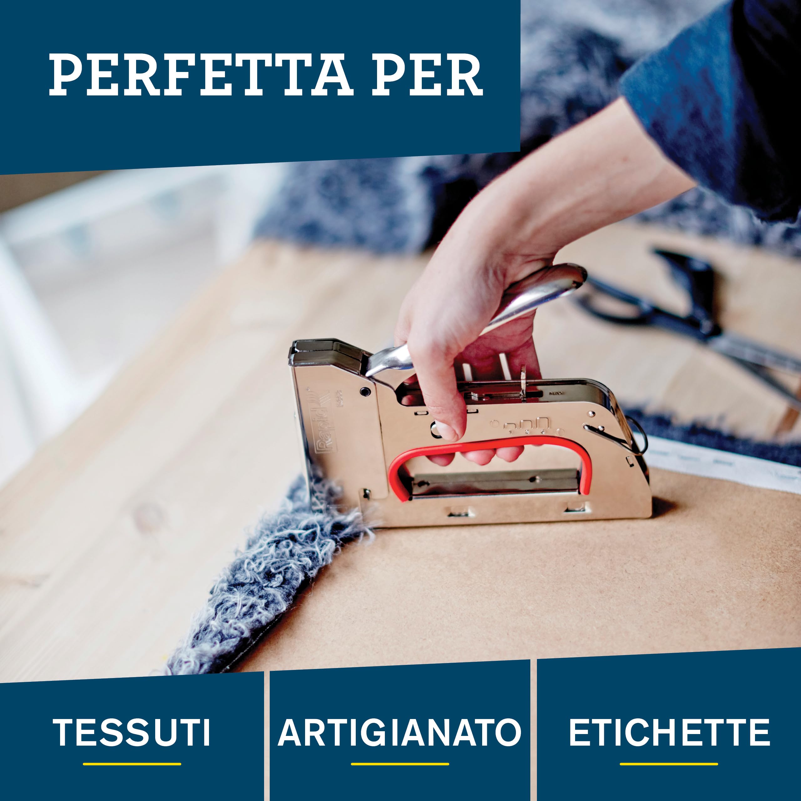 Rapid R353 PRO Graffatrice Manuale per Graffe n. 53, Dotata di Impugnatura Ergonomica, Regolatore di Forza in 3 Fasi, Adatta per Lavori di Tappezzeria Pesante, Realizzata in Svezia (5001666)