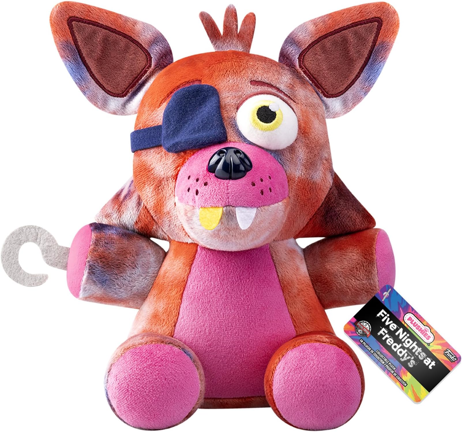 Funko Plush Jumbo: Five Nights at Freddy's (FNAF) Tiedye - Foxy 10" - Foxy - Plush Toy - Birthday Gift Idea - Official Merchandise - Stuffed Plush Toys for Children and Adults