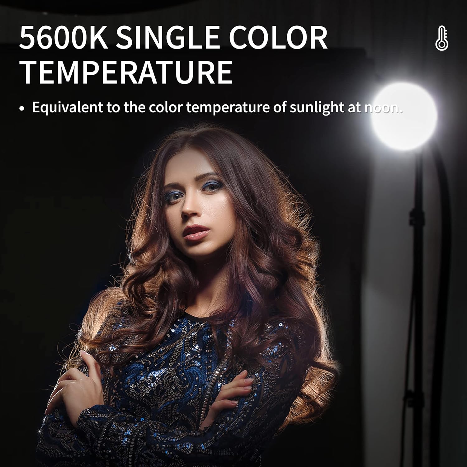 Weeylite Ninja 300 80W LED Video Light, 5600K Daylight COB Studio Light, CRI 95+ Continuous Lighting, 0-100% Dimmable, 7800LM Output, Bluetooth App Control, Portable Photography & Video Lighting Kit