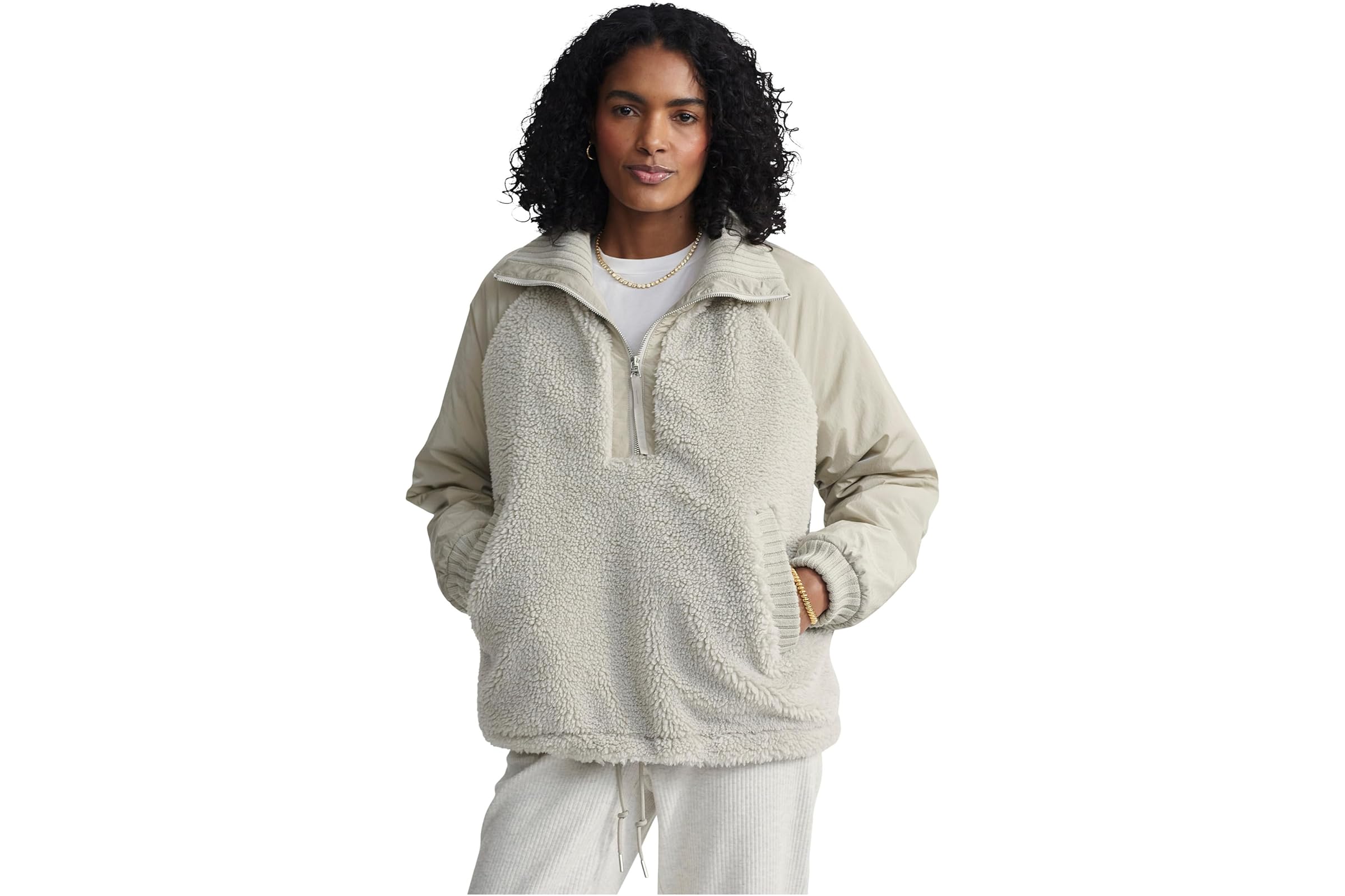 Varley Denee Half Zip Sherpa Jacket