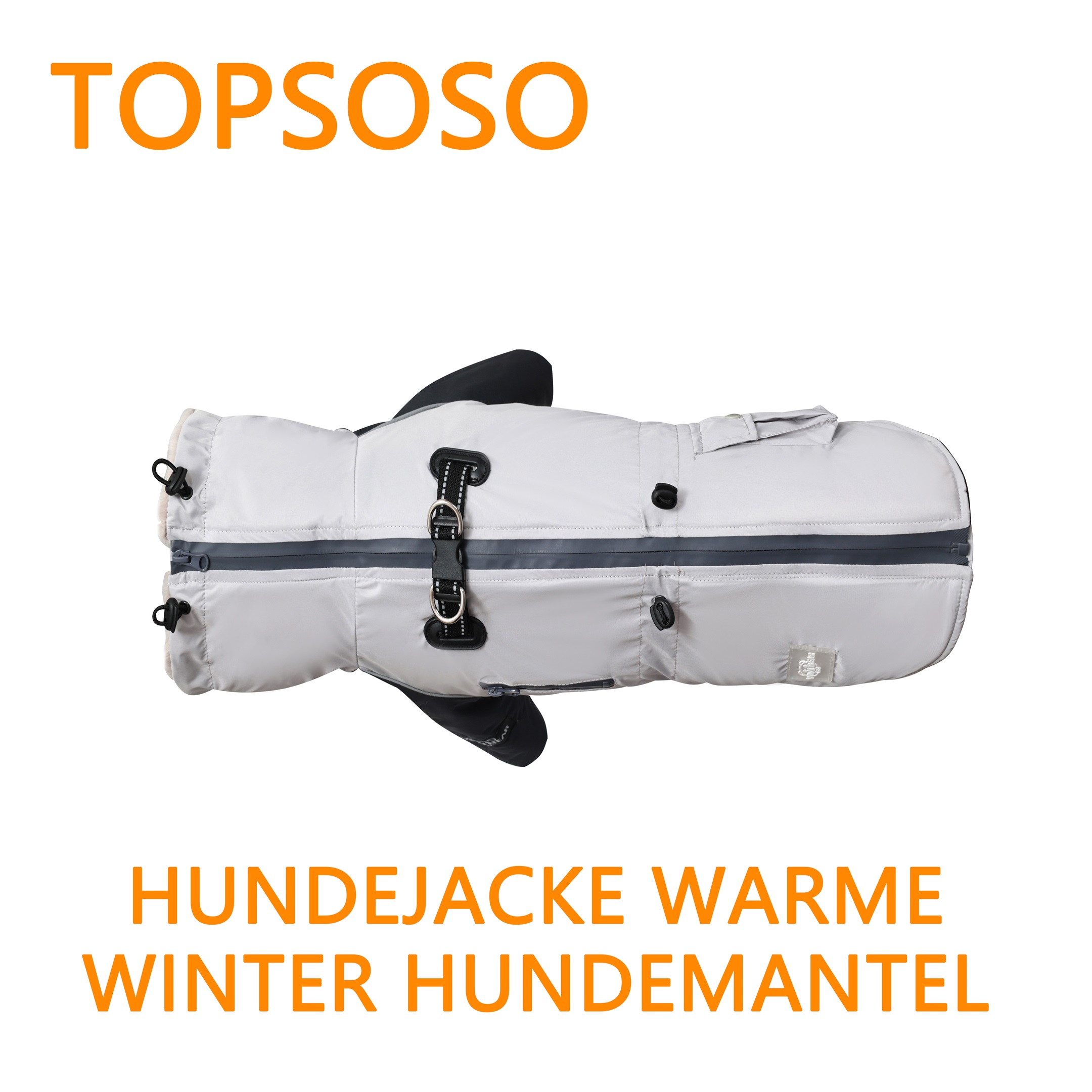 Hundejacke Winter Mit Kaschmir-Futter - Wasserdicht & Reflektierend Für Kalte Tage