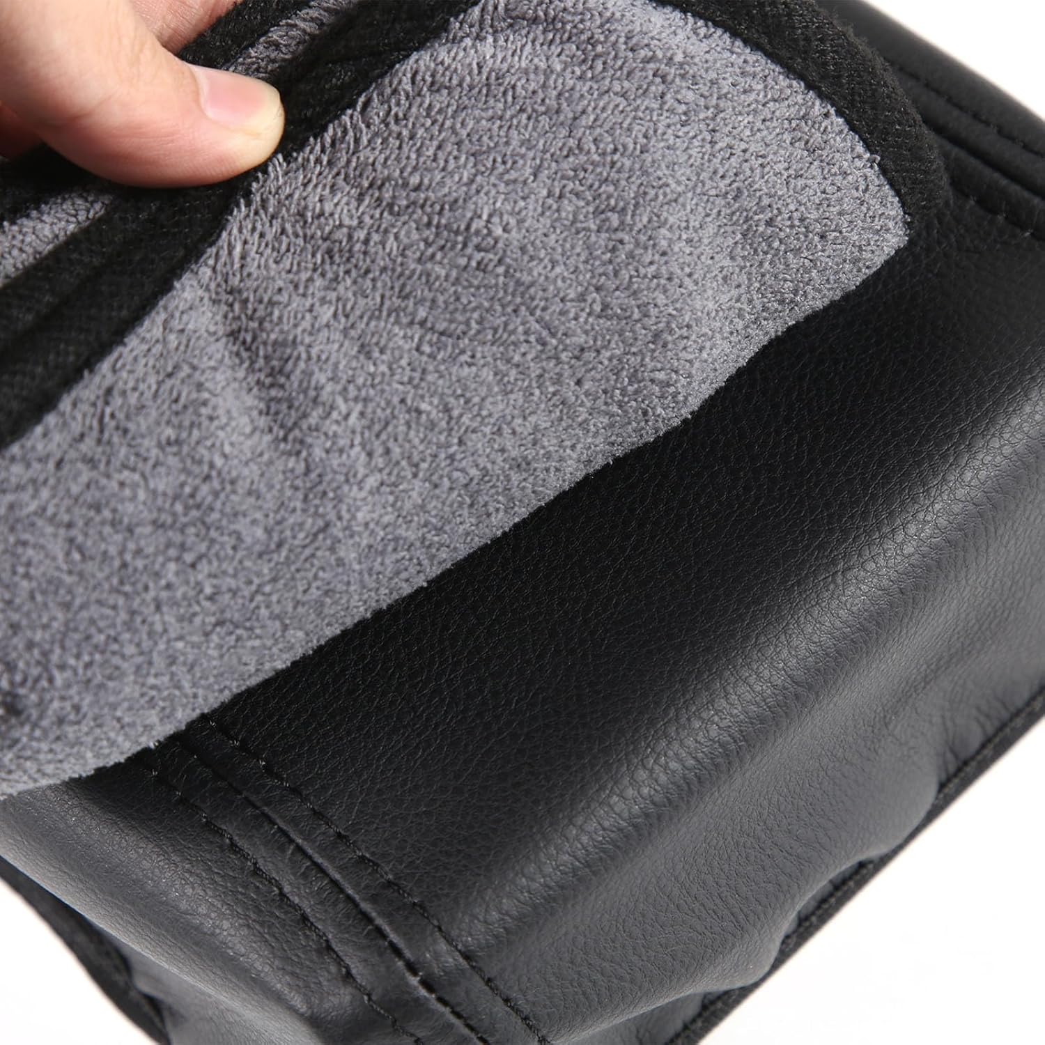 Center Console Armrest Cover for Subaru Outback 2010 2011 2012 2013 2014 Accessories, Leather Armrest Lid Cushion Pad, Armrest Seat Box Cover Mat (Black)