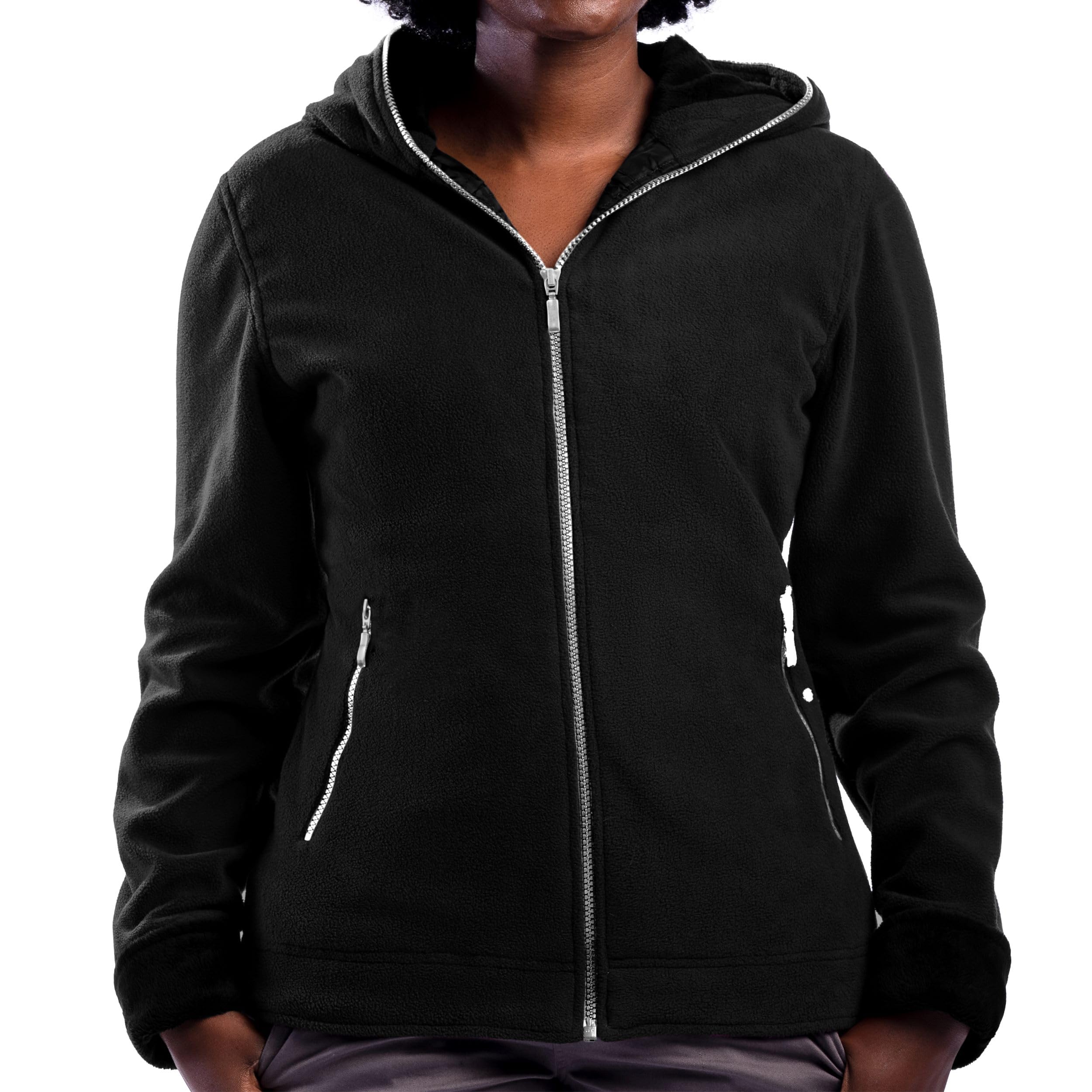 SCOTTeVEST Chloe Hoodie for Women 14 Pockets Warm Fleece for Travel | Soft Fleece Travel Hoodie with Zip-Up Styling Wrinkle-Resistant Fabric Warm Comfort Versatile Wear and Secure Storage product thumbnail 2