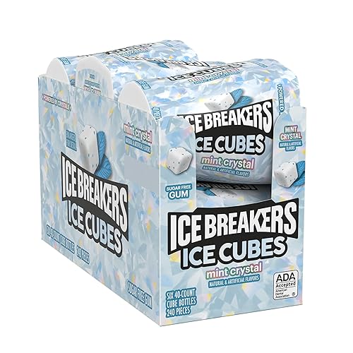 Miniatura 3 de ICE BREAKERS Ice Cubes - Botellas de goma de mascar sin azúcar, 3.24 onzas (6 unidades, 40 piezas)