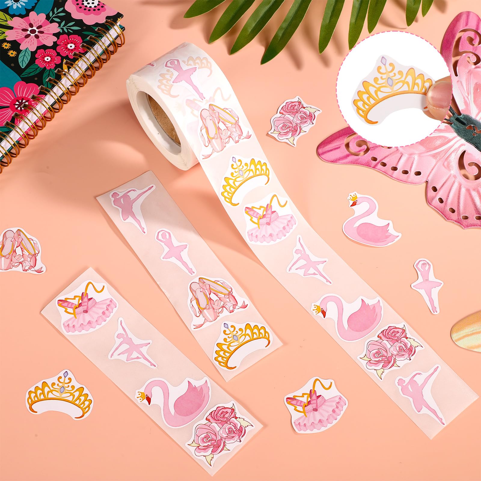 2 Rolls Ballet Dance Stickers - Image 4