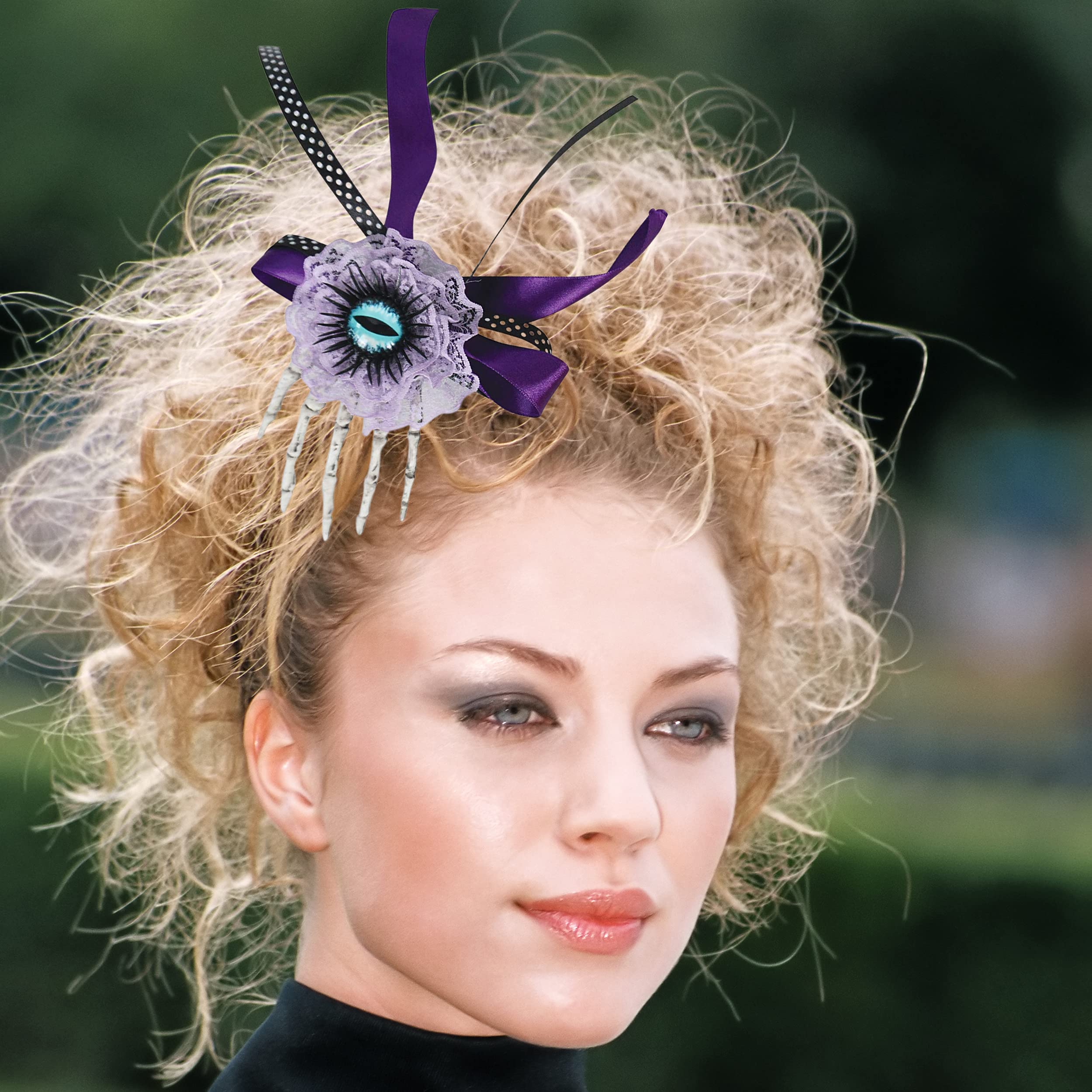 Purple Skeleton Hand Headband Halloween Gothic Accessory for Women il_fullxfull.6345897276_7ydq.jpg main image 3