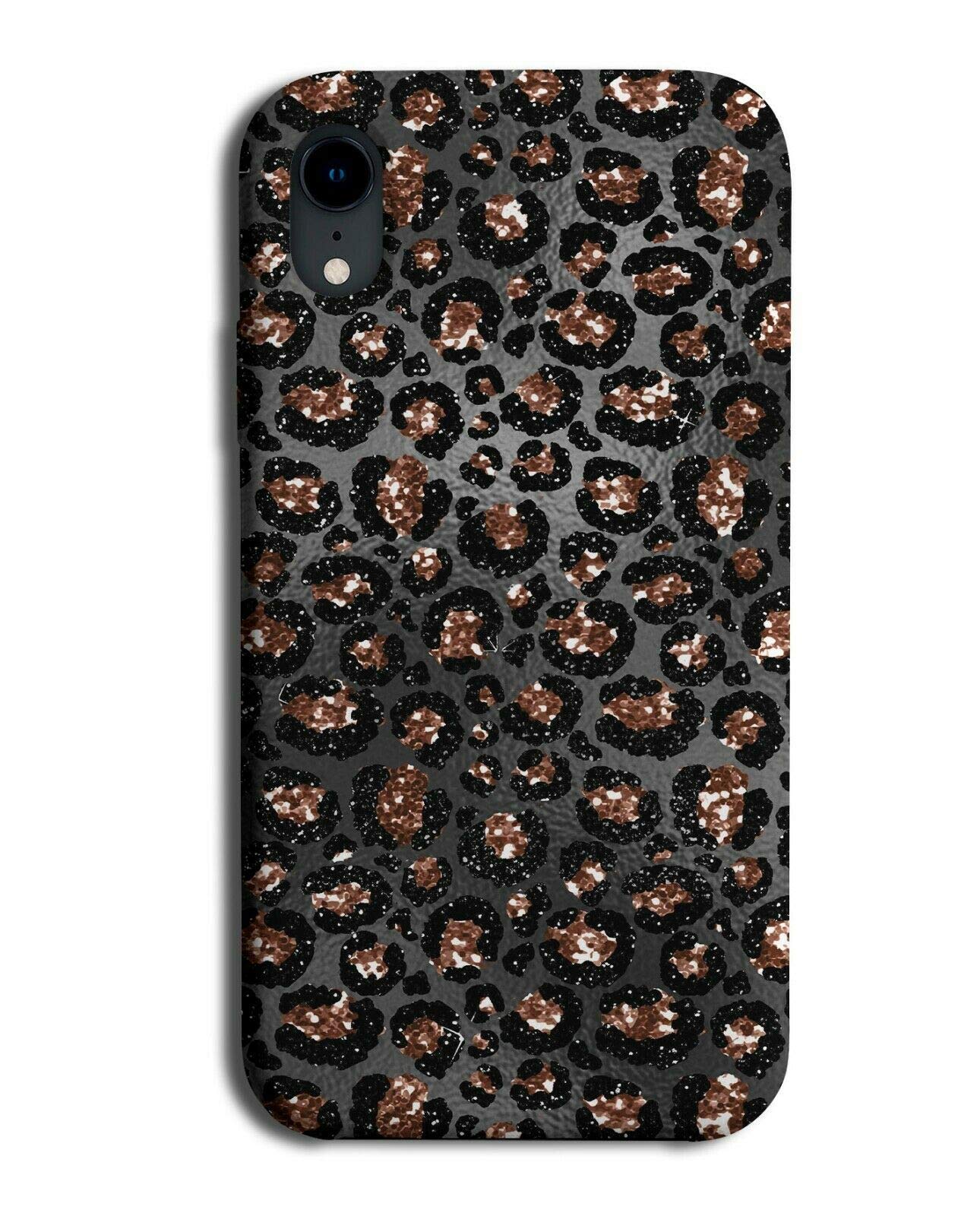 Glitter Rose Gold Printed Leopard Print Phone Case Cover Golden Print Image G030 - Sony Xperia XZ