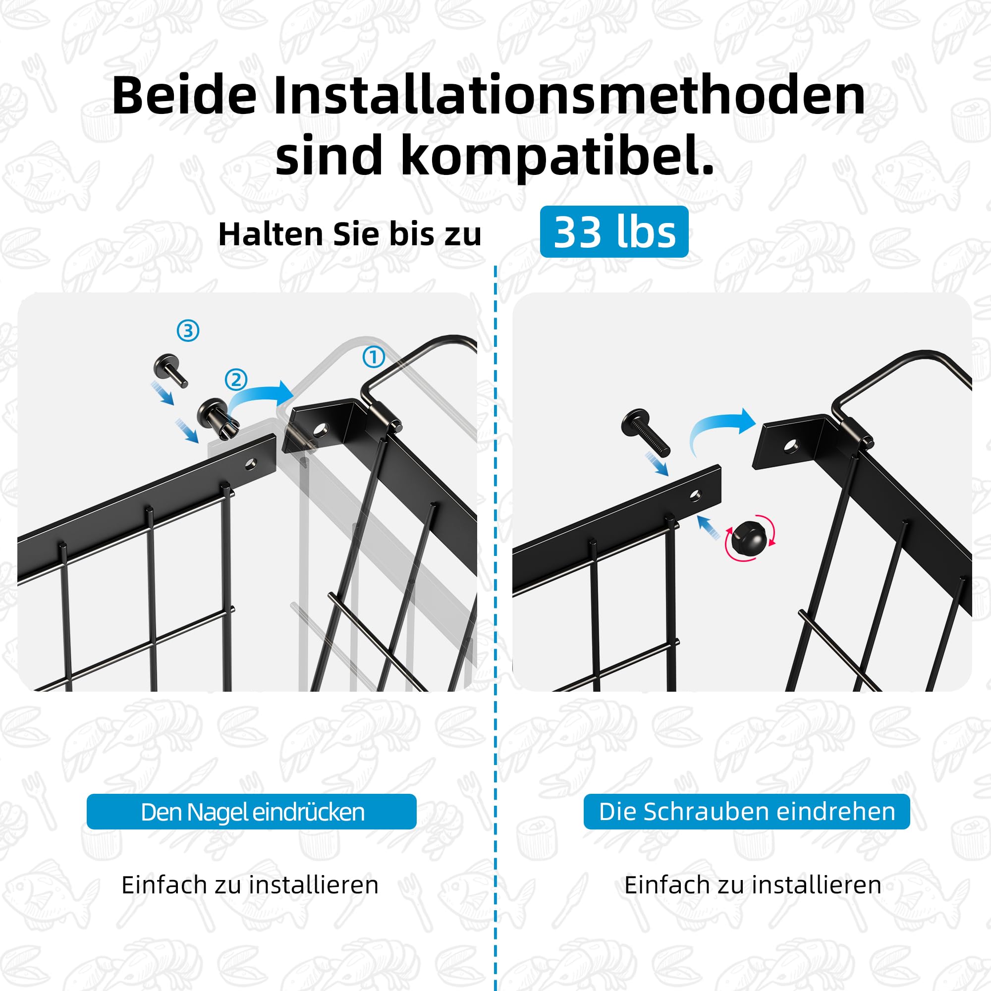 Gefriertruhe Korb Stapelbar Gefrierschrank Organizer Stapelkörbe Schwarz 38.5x30.7x78 cm