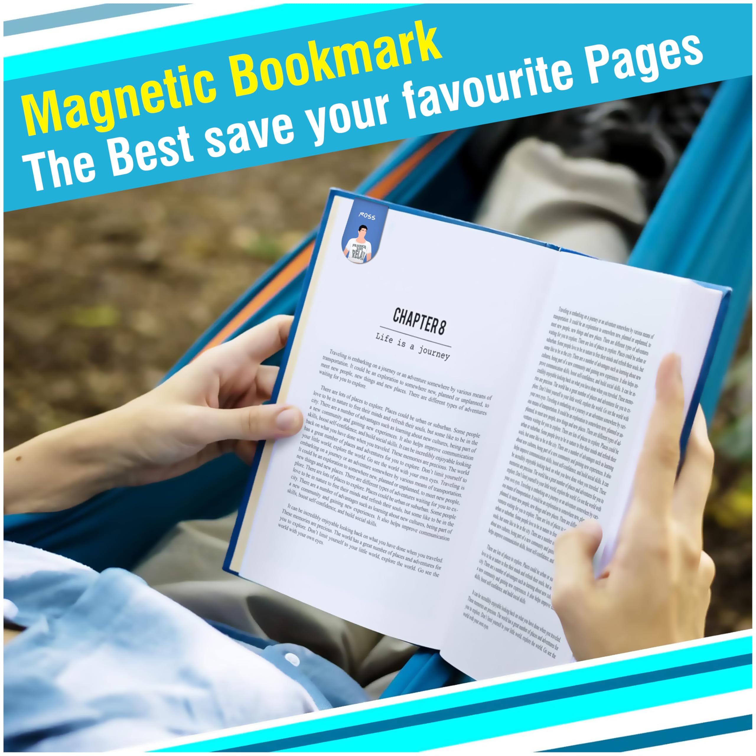 Goelite Aesthetic Magnetic Bookmarks for Novels and Books | Merchandise Accessories for Book and Novel Lovers | (Friends Series- 8 Pack) 3