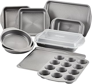 Circulon Total Nonstick Bakeware Set with Nonstick Bread Pan, Cookie She...