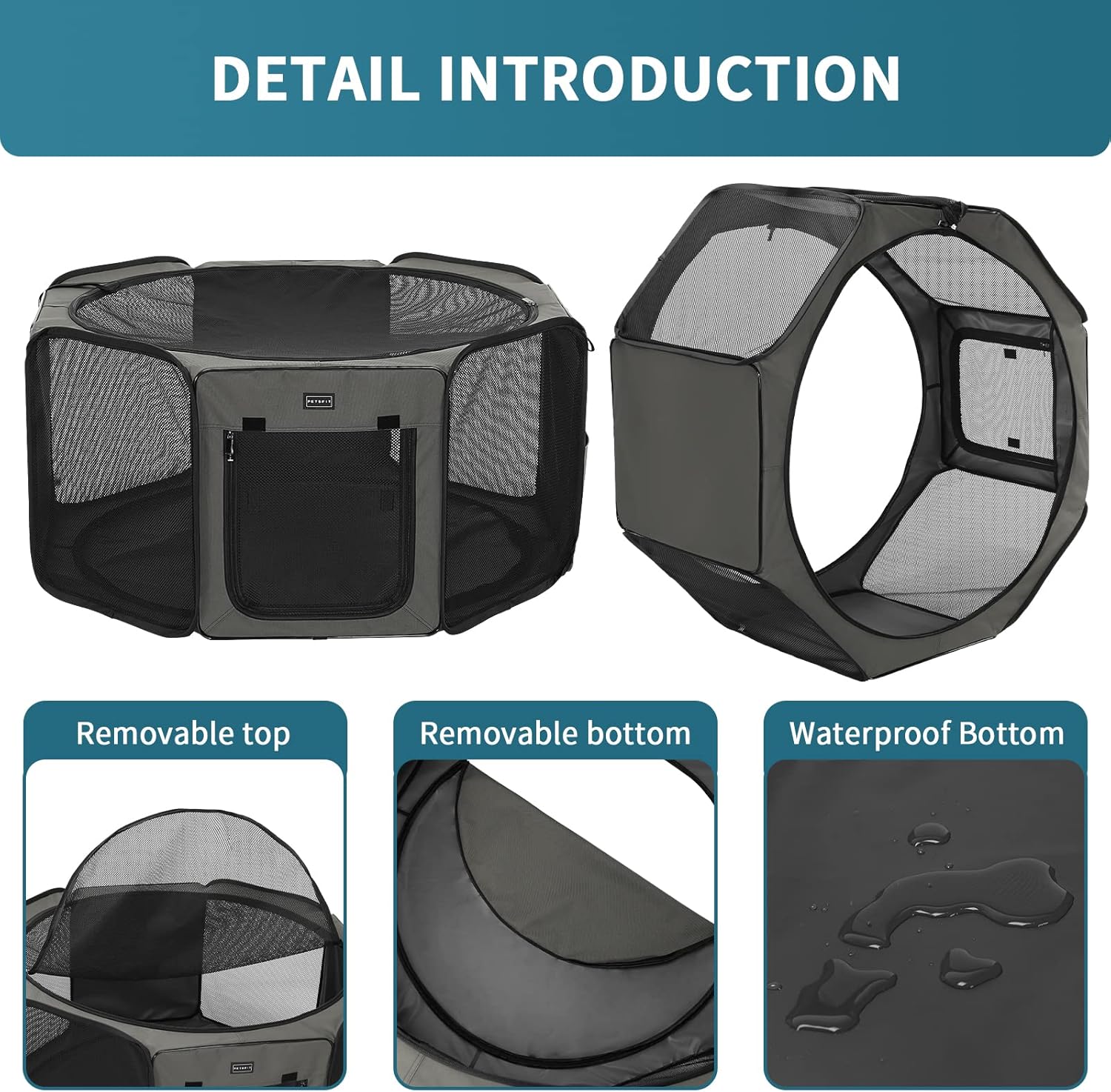 dog playpen with waterproof bottom