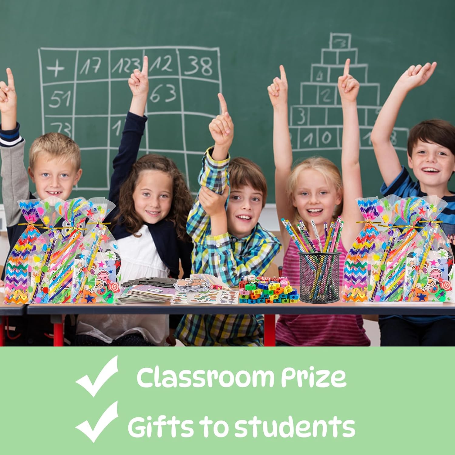Stationery Party Packs, 28 Pack Birthday Goodie Bags for Classroom Return Gifts for Birthday Party Gift for Students from Teacher Class Prizes Rewards