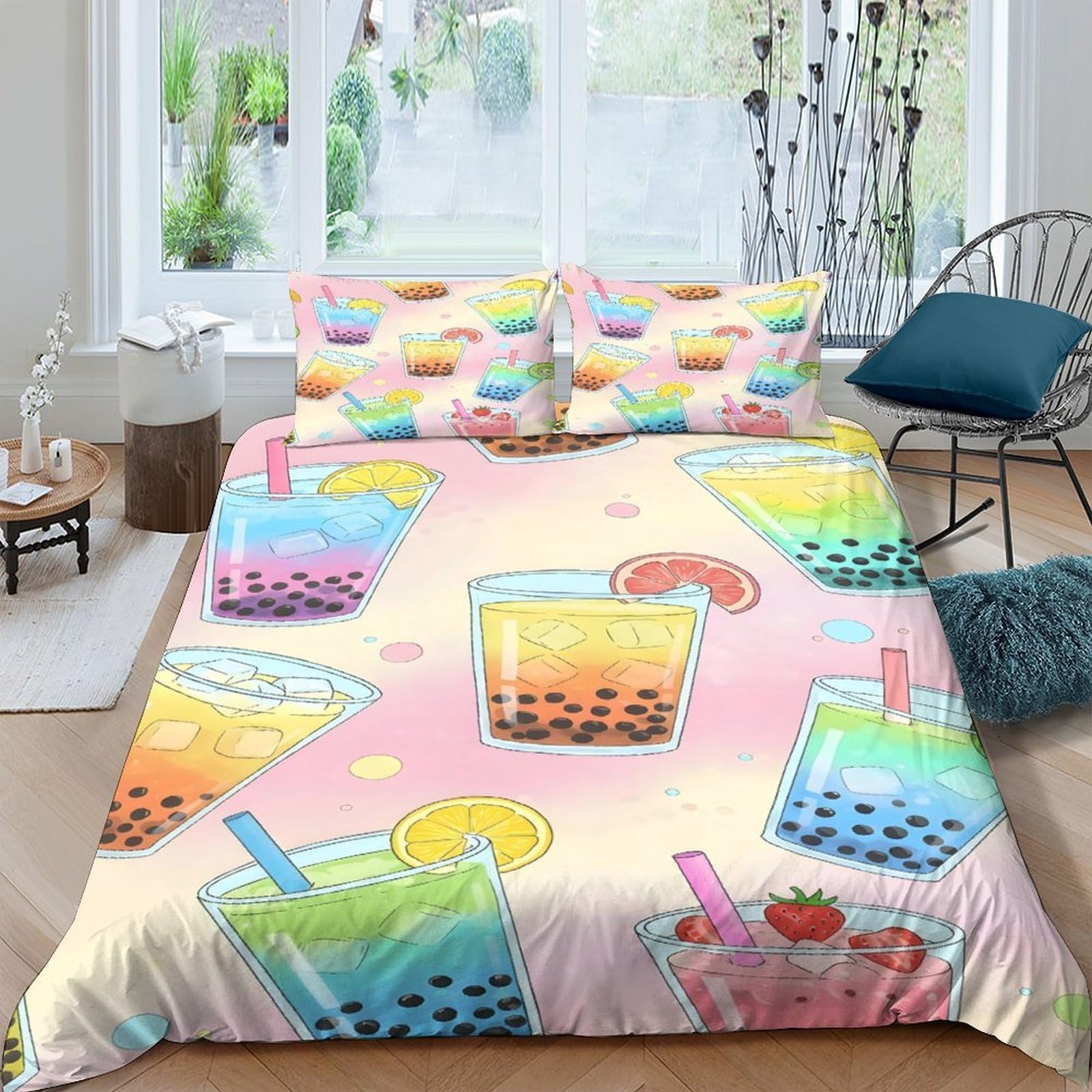 Bubble Tea Bettwäsche Set Teenager Zimmer