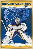 Vista 16 de Trends International NHL St. Louis Blues - Póster de pared de Jordan Binnington 19, 22.375 x 34 pulgadas, versión sin marco