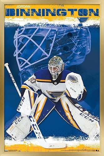 Miniatura 16 de Trends International NHL St. Louis Blues - Póster de pared de Jordan Binnington 19, 22.375 x 34 pulgadas, versión sin marco