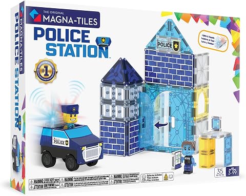 MAGNA-TILES Police Station 35 Parça