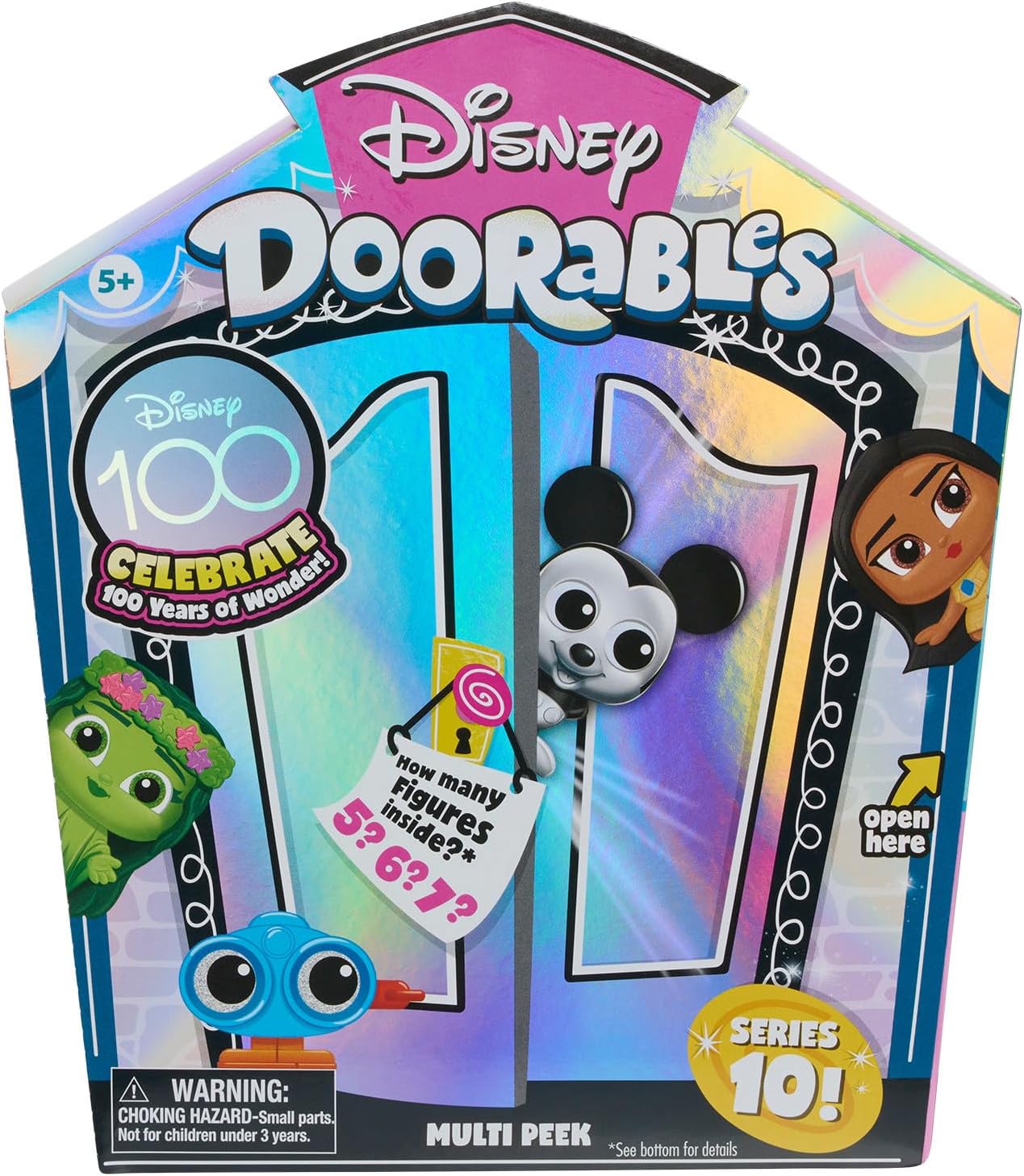Just Play Disney Doorables New Multi Peek Series 10, Collectible Blind Bag Figures, Styles May Vary, Officially Licensed Kids Toys For Ages 5 Up