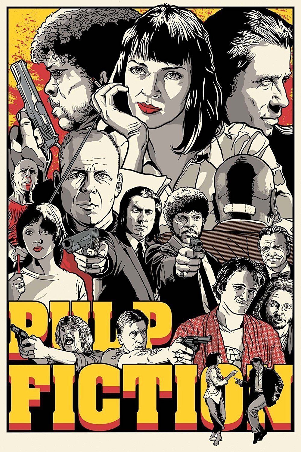 Tallenge - Digital Art - Uma Thurman as Mia Wallace in Pulp Fiction - XL Poster Paper (24 x 34 inches) (B07G32CX5G) Amazon Price History, Amazon Price Tracker