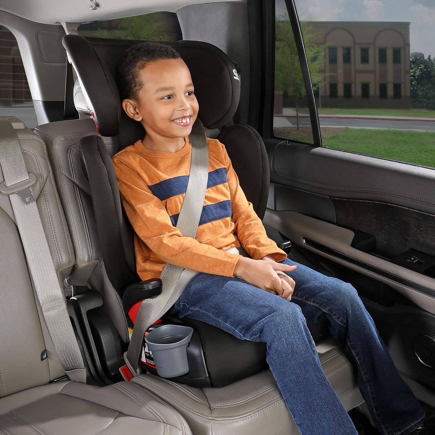 Seat belt positioning booster Clearance