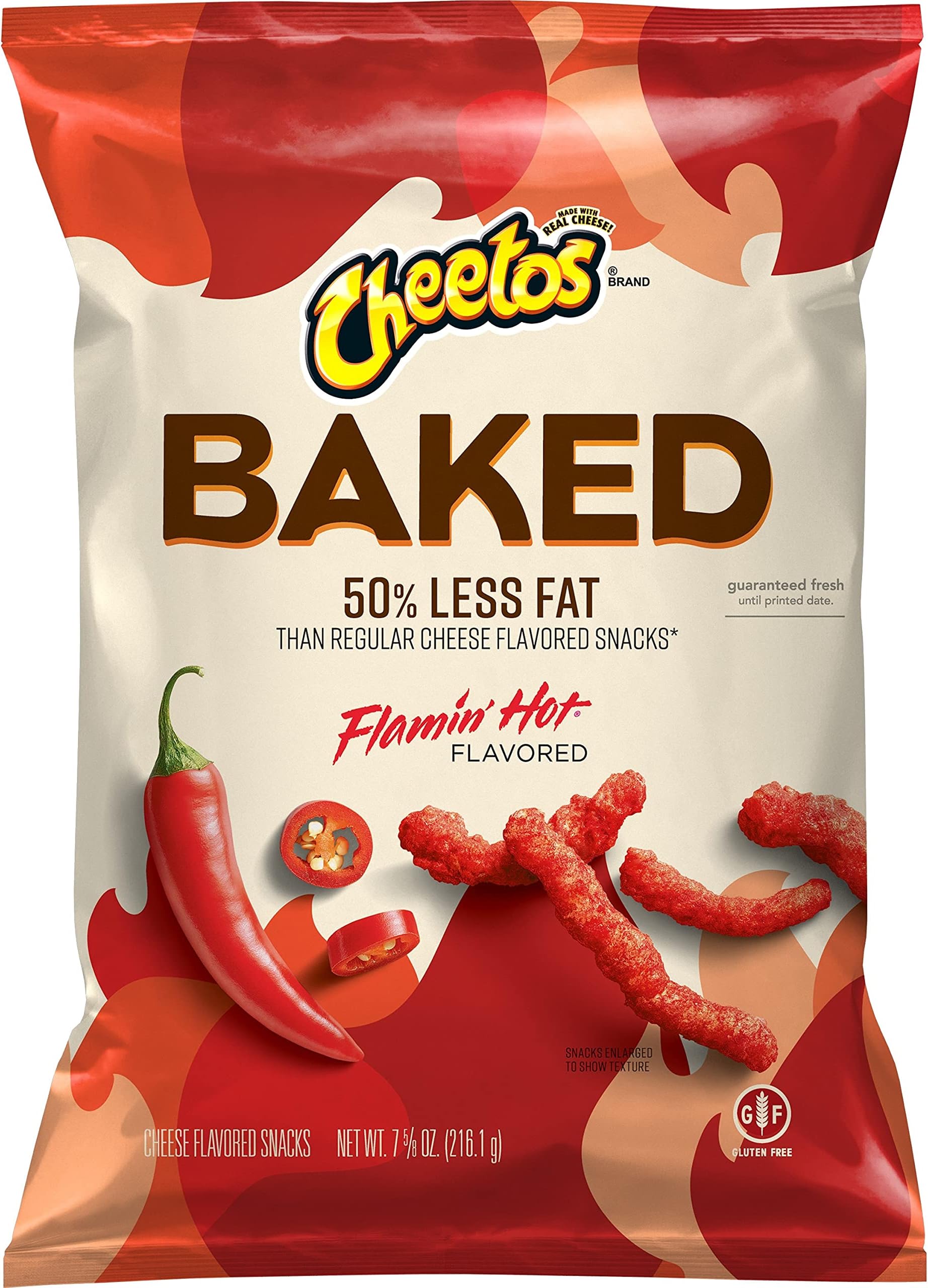 Cheetos Baked Flamin' Hot Cheese Snack, 7.625 Oz