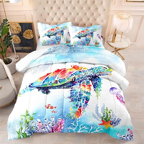 Miniatura 6 de Juego de edredón 3D de 3 piezas con 1 edredón y 2 fundas de almohada para niños, adolescentes y adultos (04, individual)