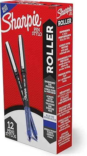 Miniatura 19 de Sharpie Bolígrafo de punta de aguja de 0.020 in, bolígrafos de escritura para diario, bolígrafo de precisión, tinta negra, 12 unidades De tinta