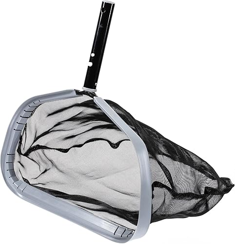 Red de hojas de piscina, redes de piscina de mayor capacidad de 17.5 pulgadas para limpieza, marco fuerte, malla ultra fina, accesorios de red