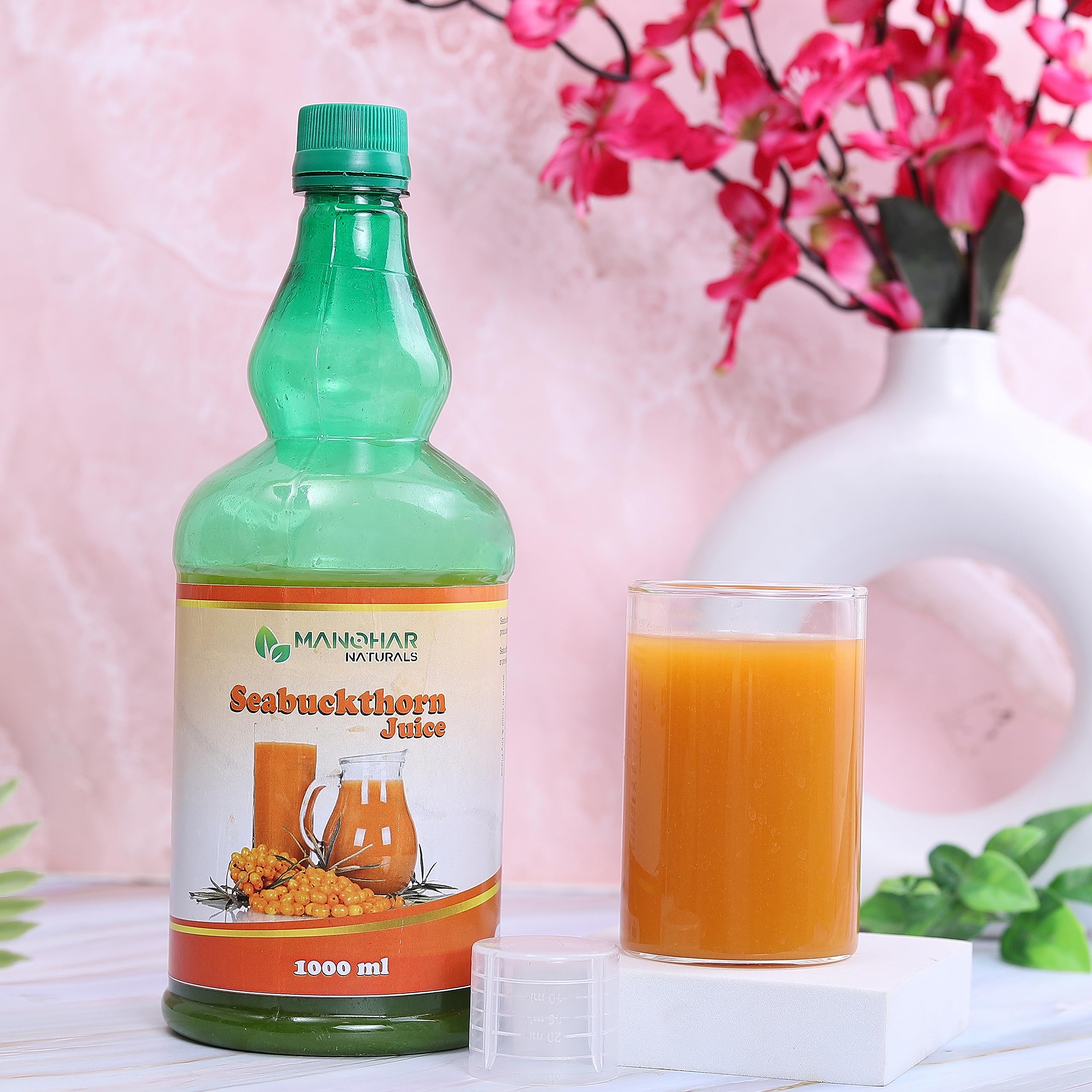 Manohar Naturals Sea Buckthorn Juice | Immunity Booster Vegan Health Supplement | Enrich With Omega 3,6,7 & 9 | Rich in Vitamin C (1000ml) (B0BZZPBM1H) Amazon Price History, Amazon Price Tracker