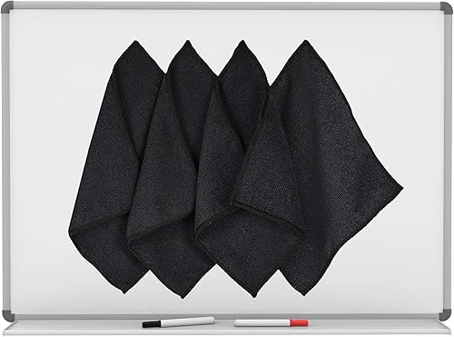 Miniatura 8 de 4 paños de limpieza magnéticos de microfibra, paño de borrado en seco, limpiador de pizarras blancas, borradores magnéticos, toallas de borrado
