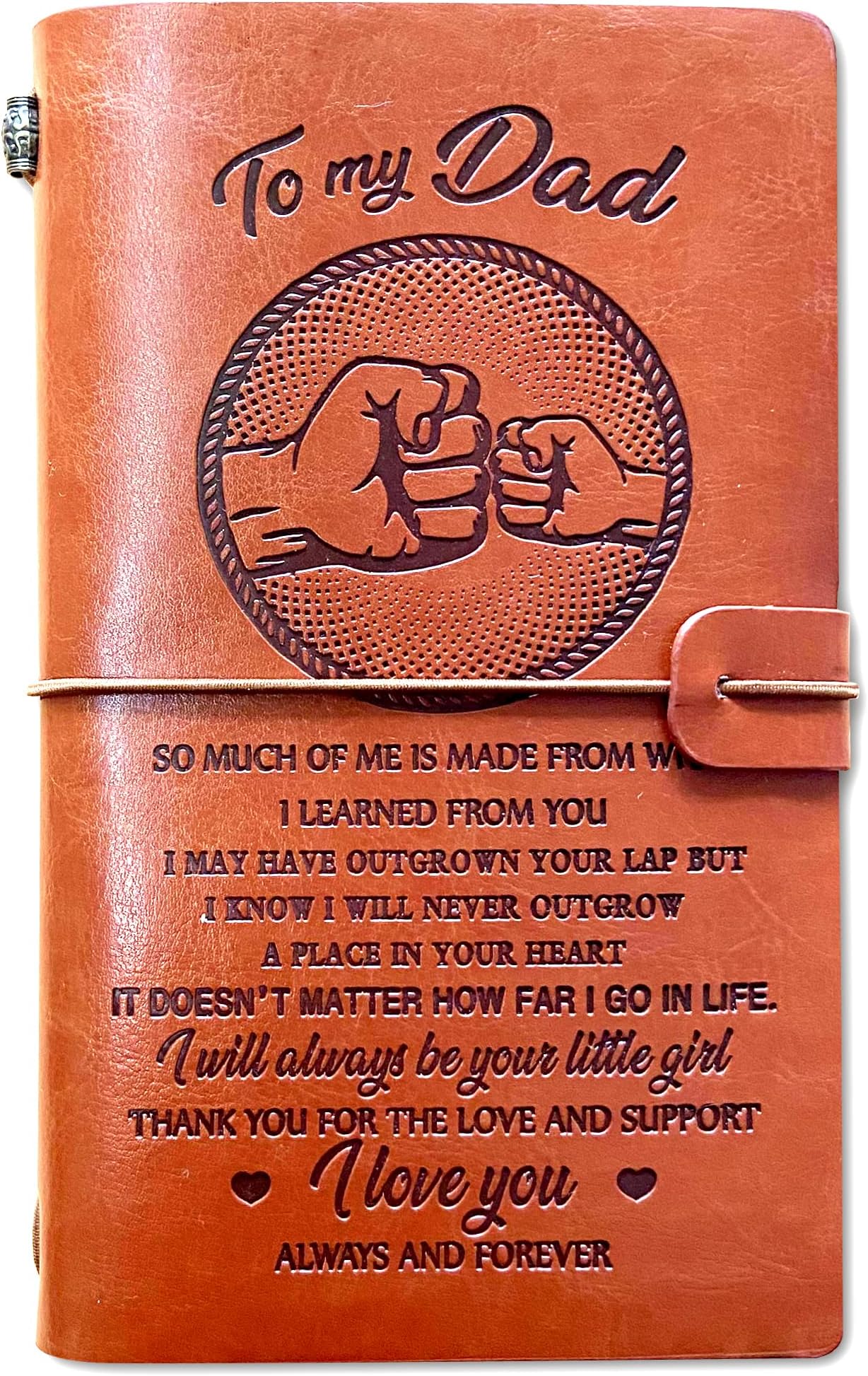 VulnMund Dad Gifts, Fathers Birthday Gifts for Dad from Daughter, Dad Christmas Gifts Birthday Presents for Daddy, Dad Leather Journal
