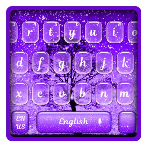 Purple Dreamy Night Keyboard Theme