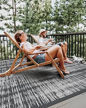 Garden Ile 5ft X 7ft Outdoor Rug Large Garden At Portable Foldable