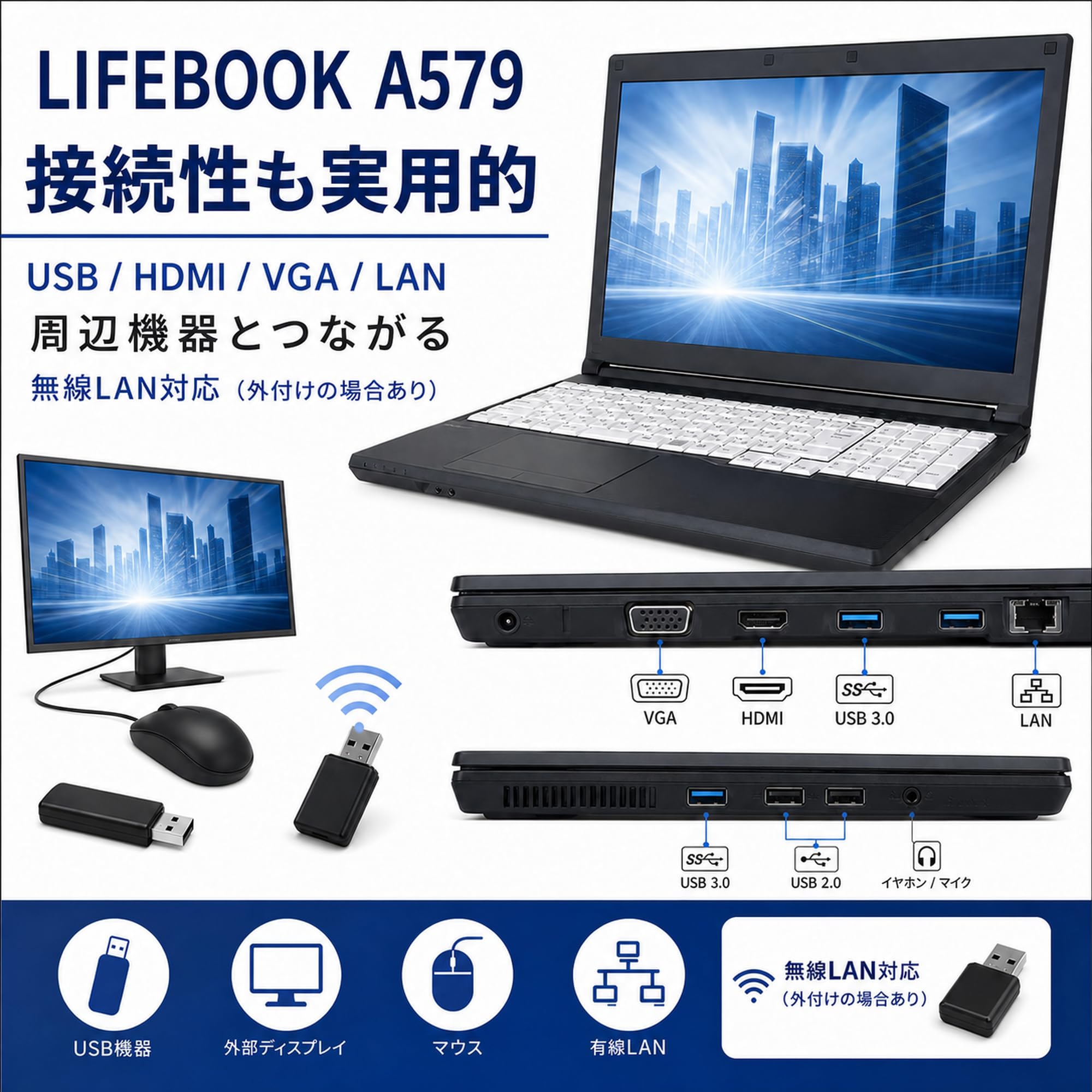 Amazon.co.jp: 【整備済み品】ノートパソコン 富士通 LIFEBOOK A579