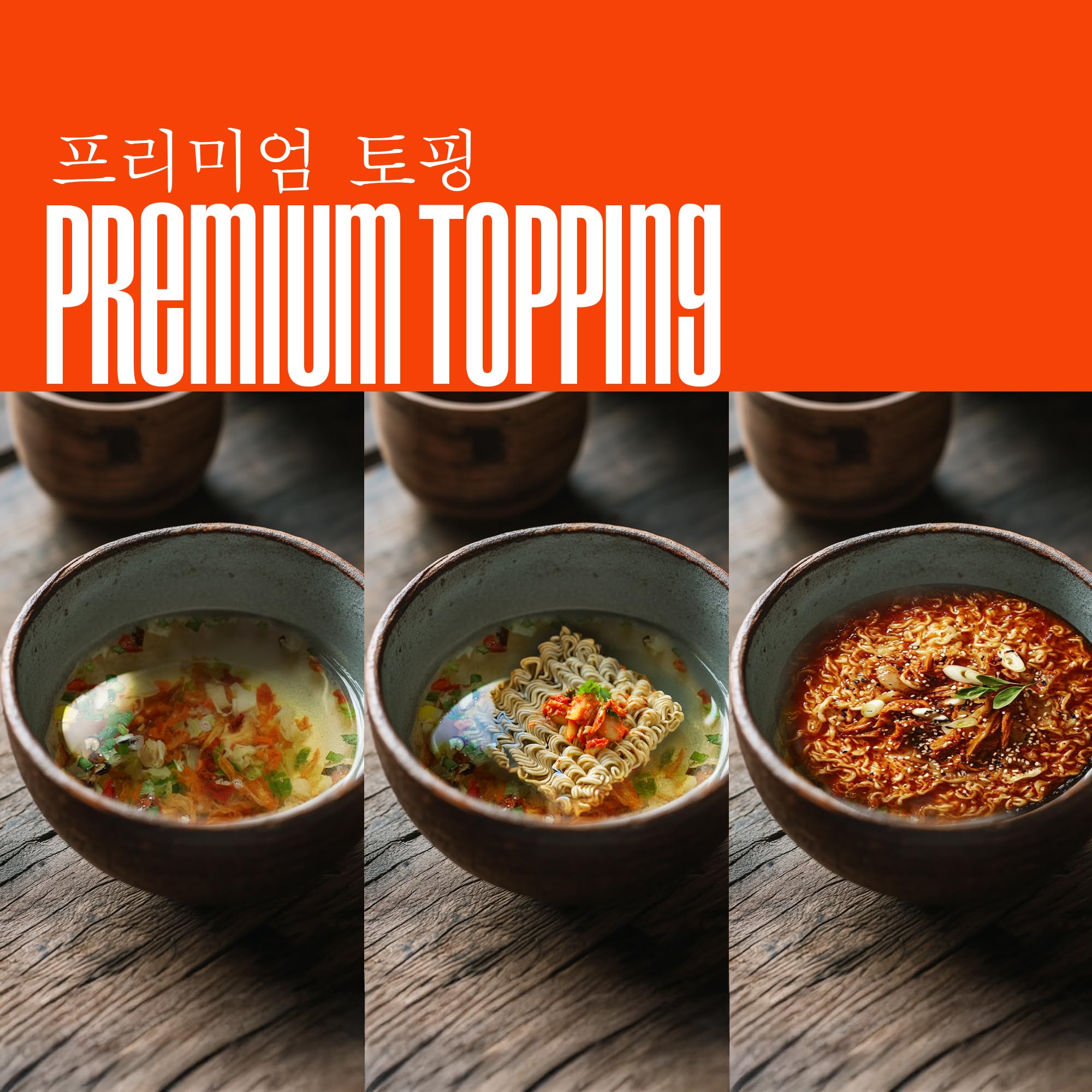 CHIRAMEN Kimchi Veggie Mix Dried Ramen Toppings, Kimchi, Mushrooms, Sweet Pepper, Tofu, Cabbage, Chives, Corn, Perfect for Cup Noodles and Dehydrated Vegetables Soup