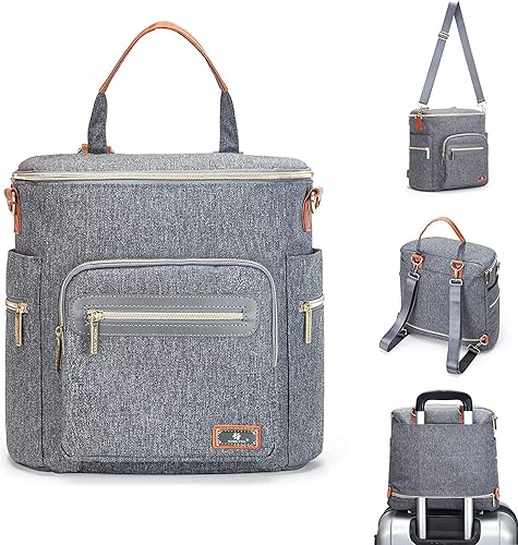 Miniatura 6 de Vanleestar Bolsa de cambiador y organizador de cochecito, mochila grande para pañales multiusos para bebé, es el complemento perfecto para la