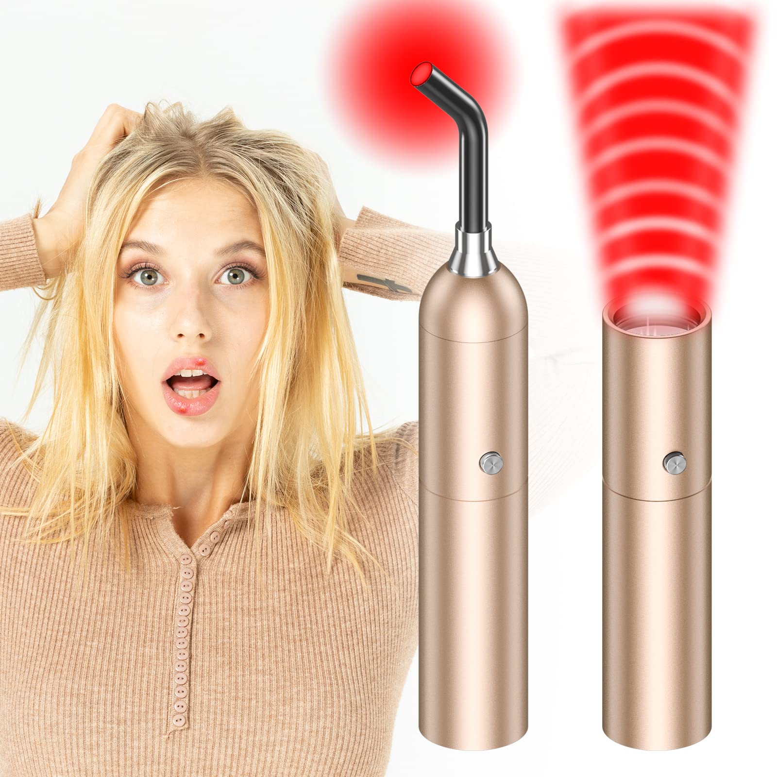 Buy Red Light Therapy, Upgrade with Zipper Bag, Pain Cold Sore for Lips