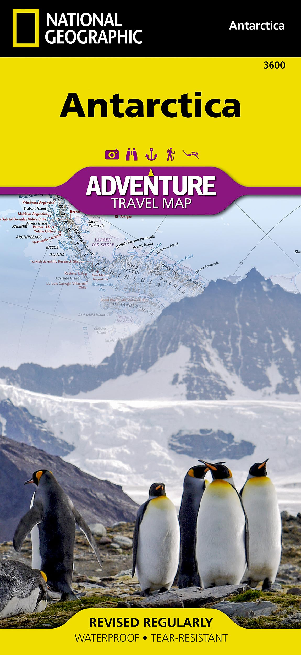 Antarctica Adventure Map - National Geographic: 1:400000