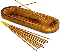 Handmade Mango Wood Incense Holder Tray - Ash Catcher Burner for Sticks, 11x4 Inch Eco-Friendly Home Decor by UNITEDPRIME