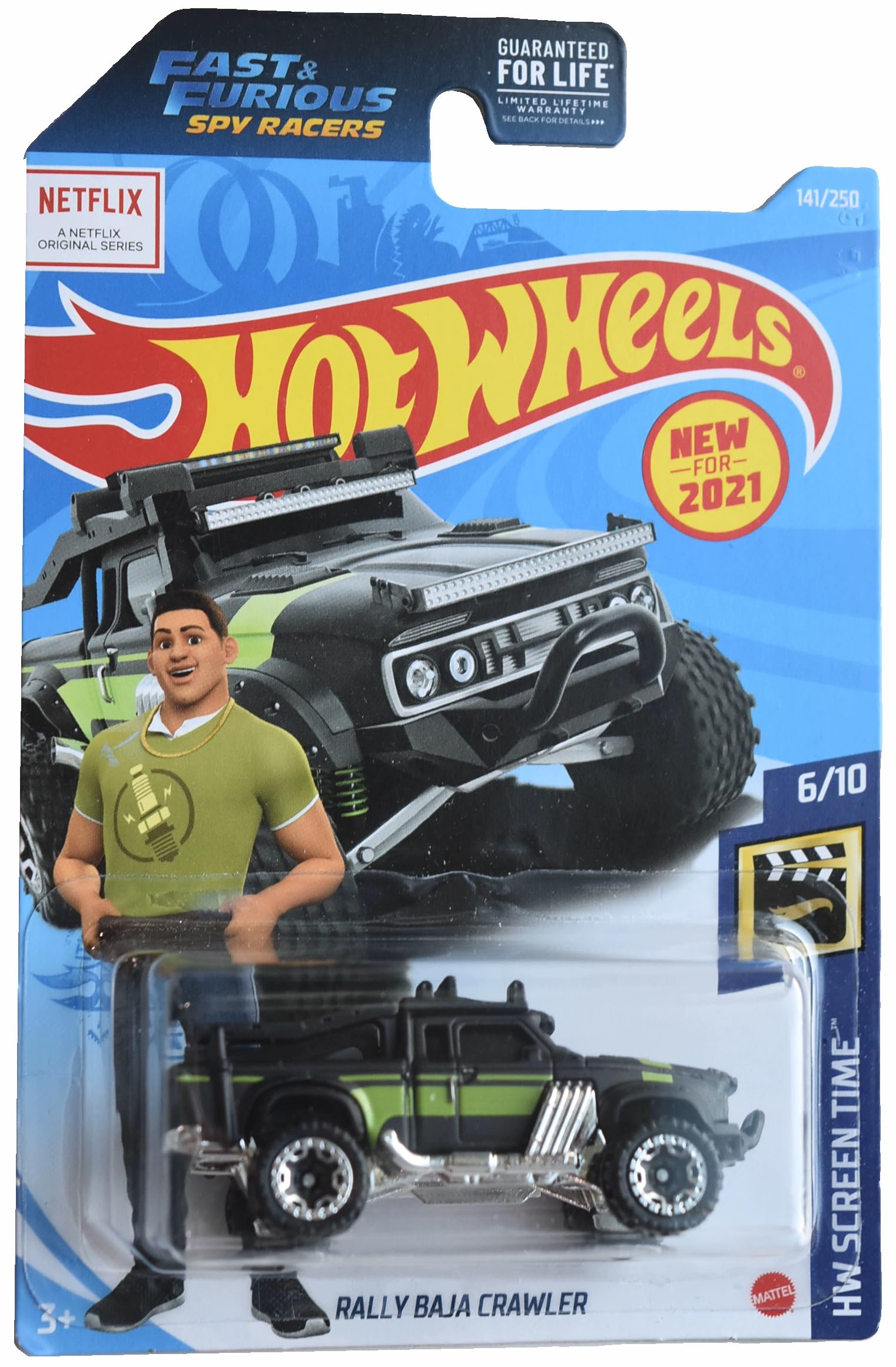 Amazon.com: Hot Wheels Rally Baja Crawler, HW Screen Time 6/10 [Black ...