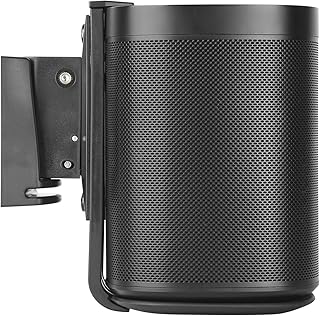 Eximus Speaker Wall Mount Bracket for Sonos One, Sonos One SL and Sonos Play:1 - Adjustable Tilt and Swivel for Optimal Audio Quality- Black Finish (Mounting Hardware Included)